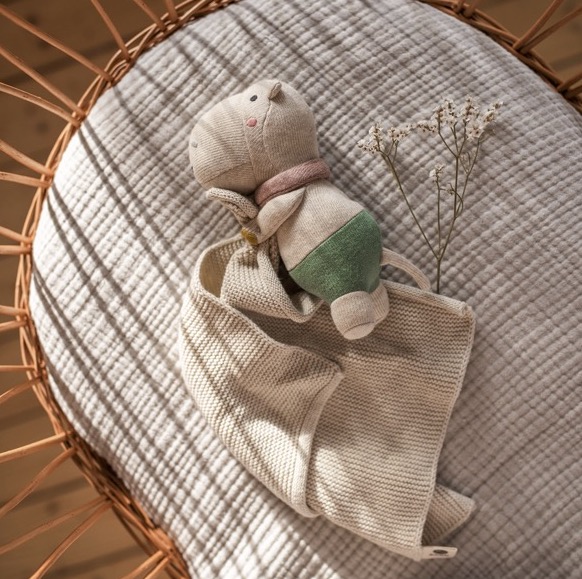 Kuscheltuch Hippo Natur AVA&YVES – Bild 2