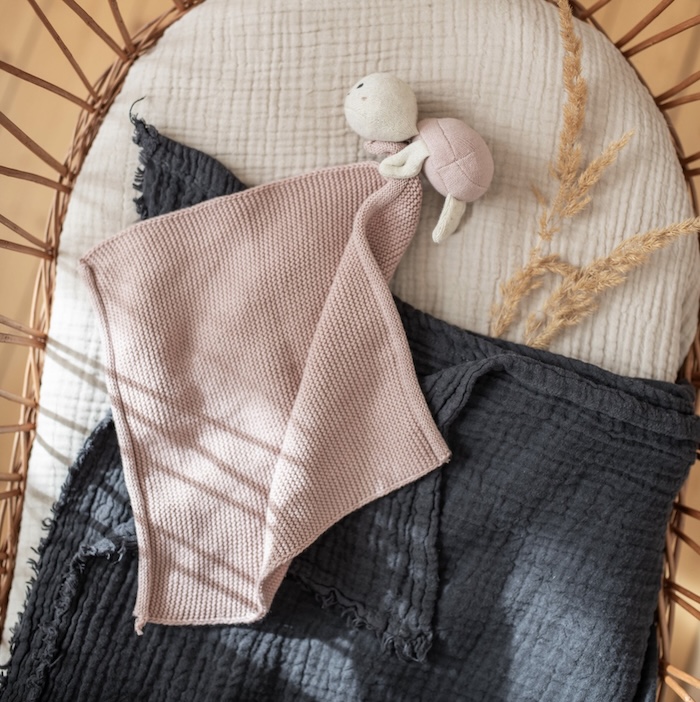 Kuscheltuch Schildkröte Rose AVA&YVES