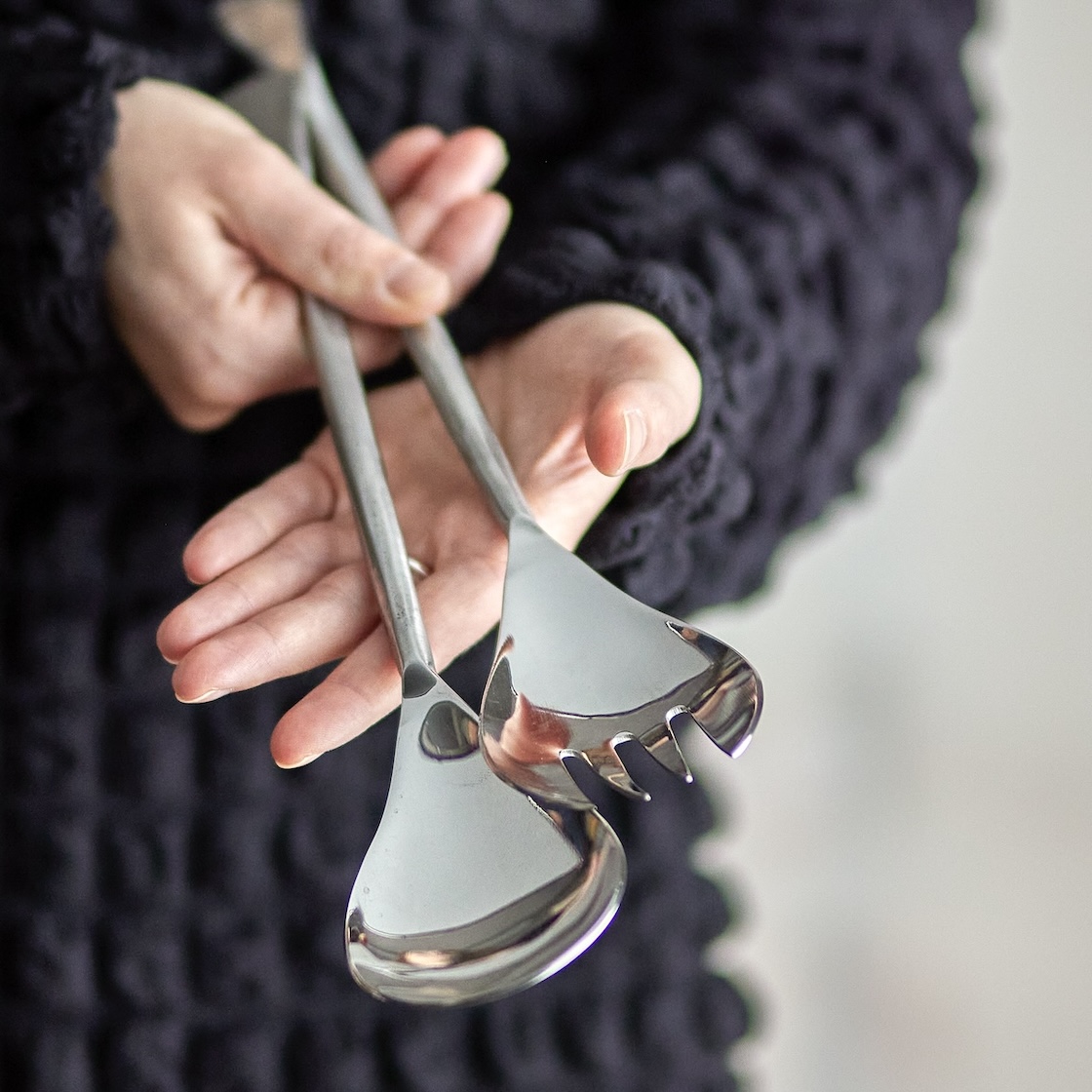 Salatbesteck Kinnie Edelstahl BLOOMINGVILLE – Bild 3